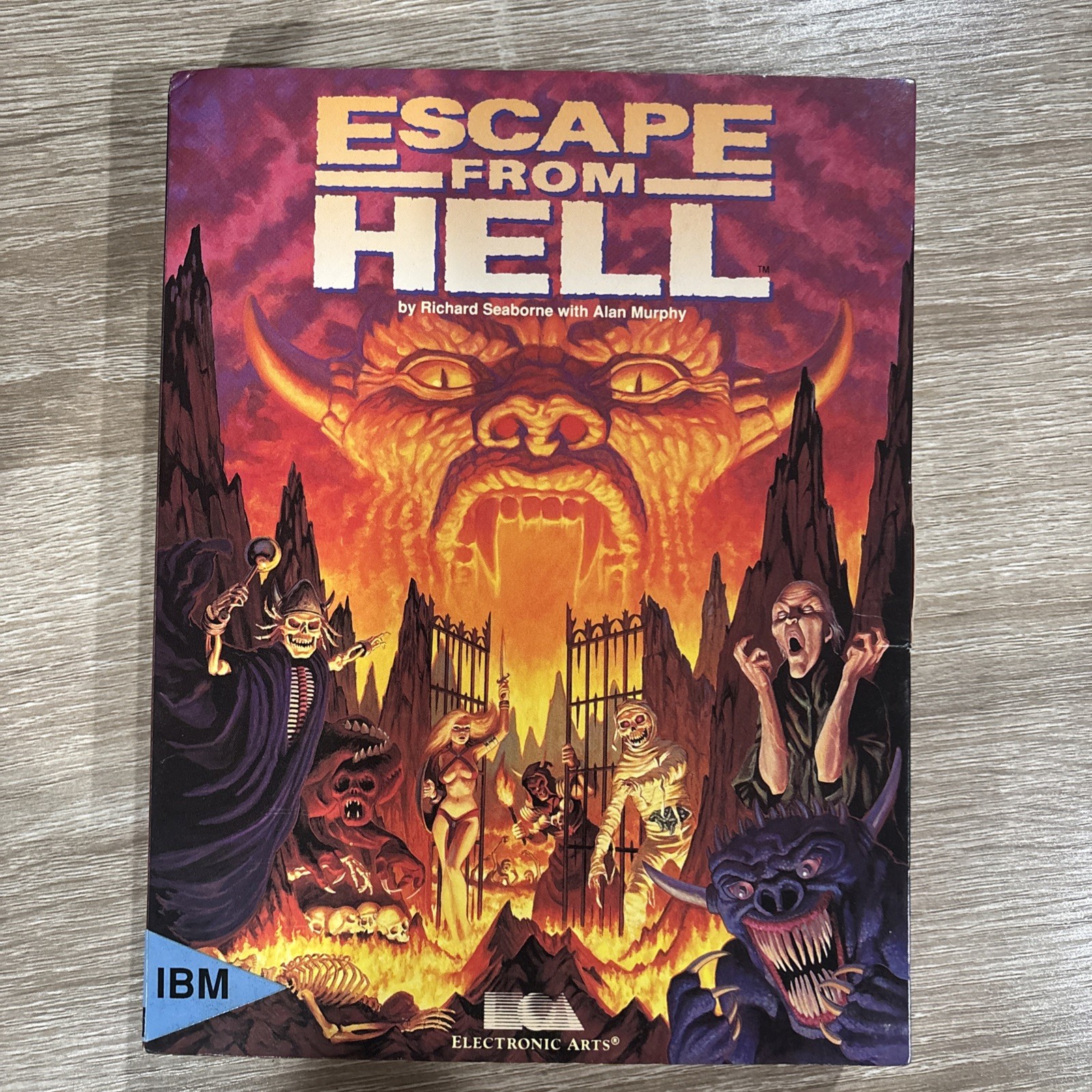 Escape from Hell PC Game 3.5 Disk Disc IBM PC 1990 Complete Electronic Arts