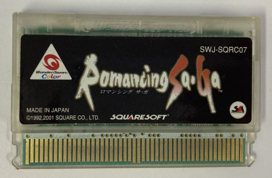 Bandai WonderSwan Color Romancing Sa Ga Japan Cartridge Only 8615 SP