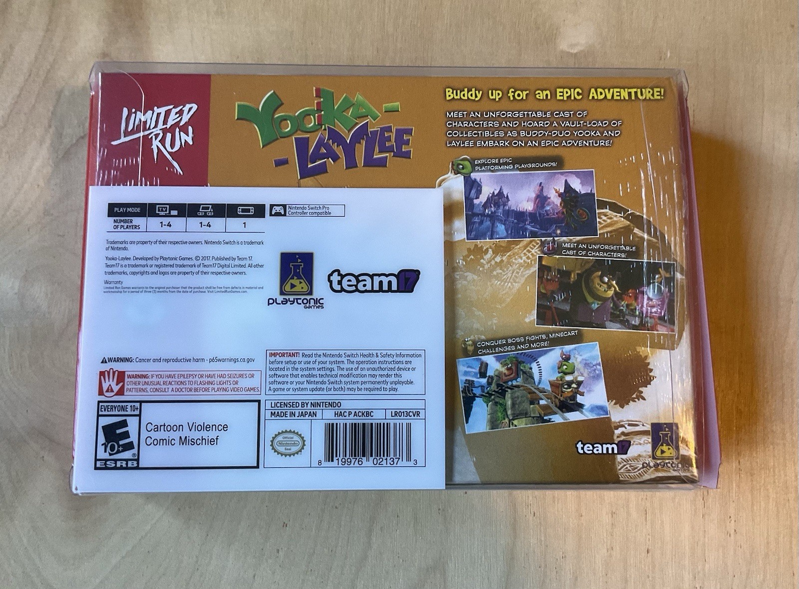 Yooka Laylee Classic Collector’s Edition Nintendo Switch Limited Run Brand New !