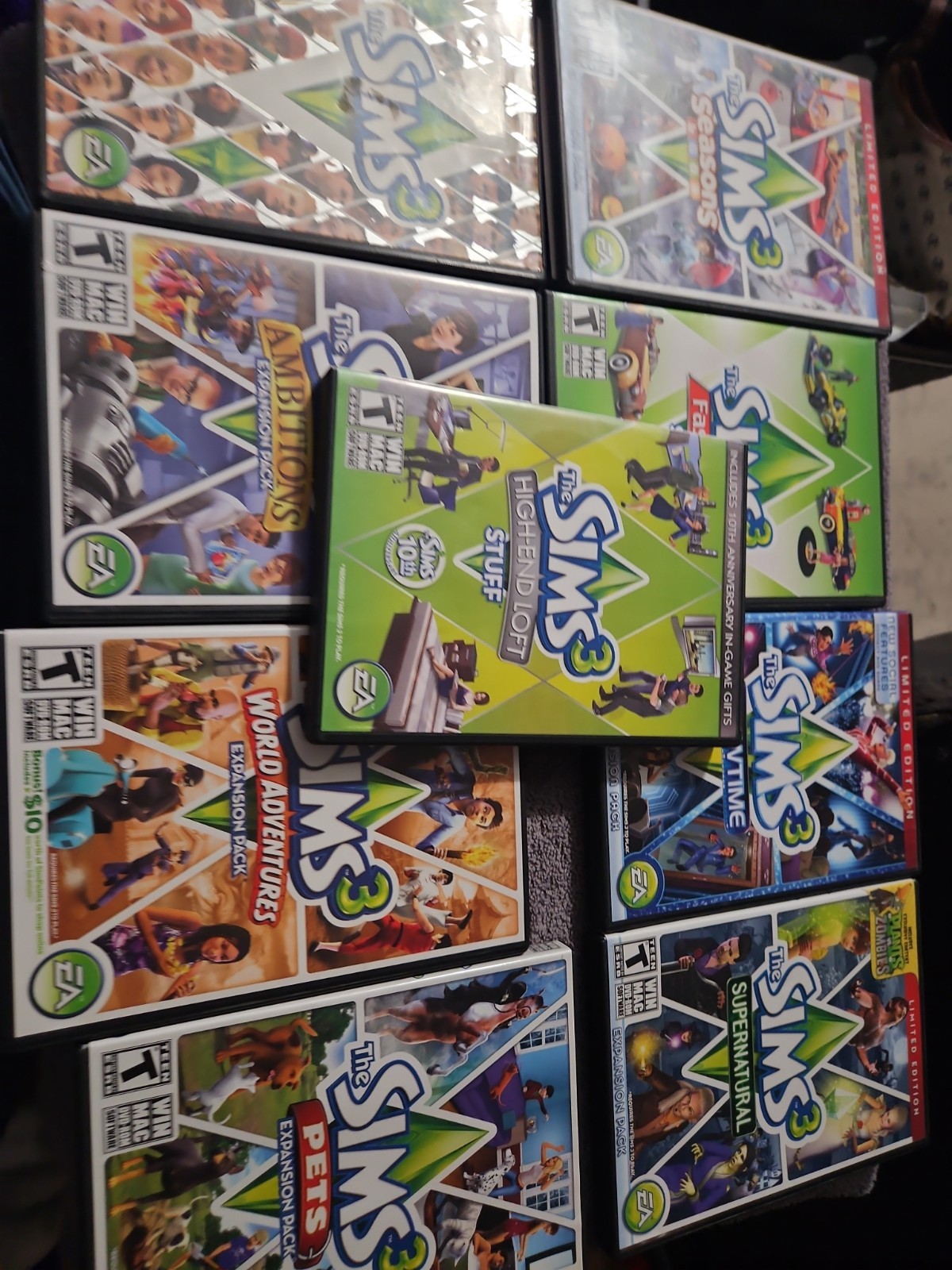 Sims 3 Windows Mac 9 Game Lot Deluxe Medieval 70s 80s 90s Stuff Hidden Springs