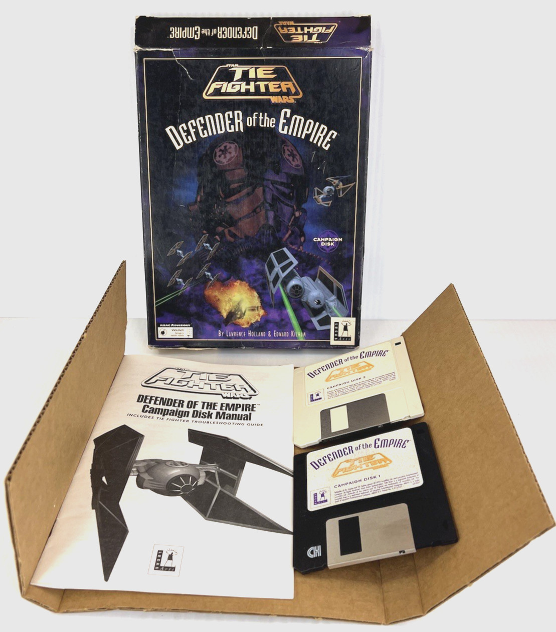 Star Wars Tie Fighter Defender of the Empire IBM 3.5″ Floppy Big Box