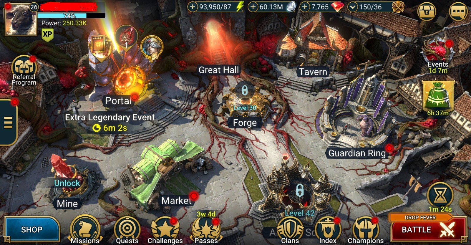 Raid Shadow Legends | Starter Mythical – Siegfrund : 93k energy / 25 Legendary