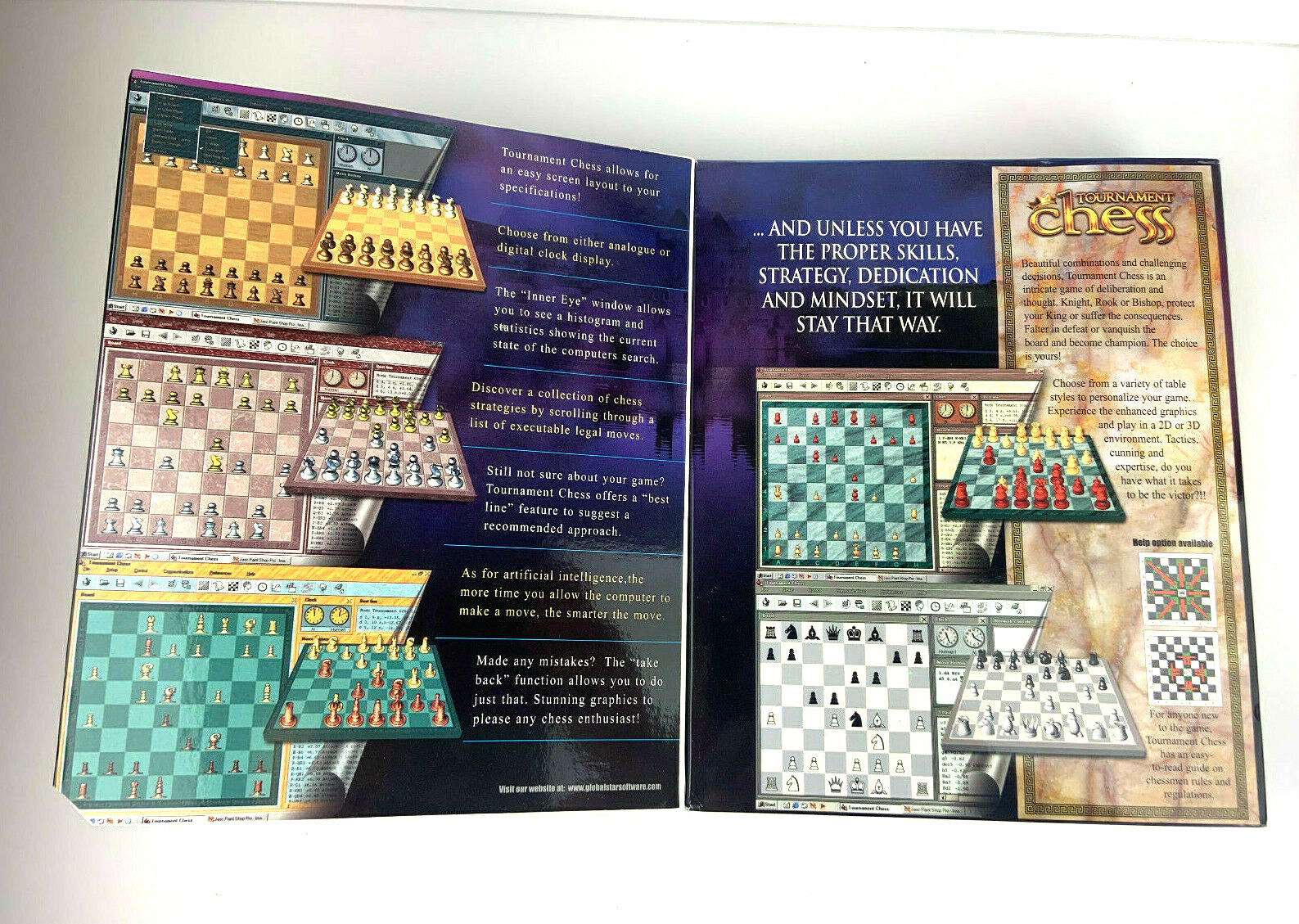 Tournament Chess Global Star Software Windows Big Box Game (NEW)