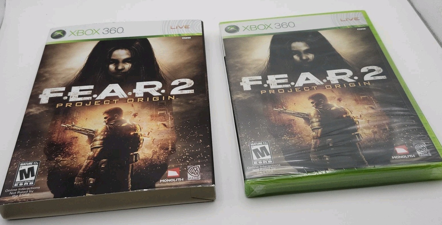 F.E.A.R. 2: Project Origin (Microsoft Xbox 360, 2009) New Sealed with Slip Cover