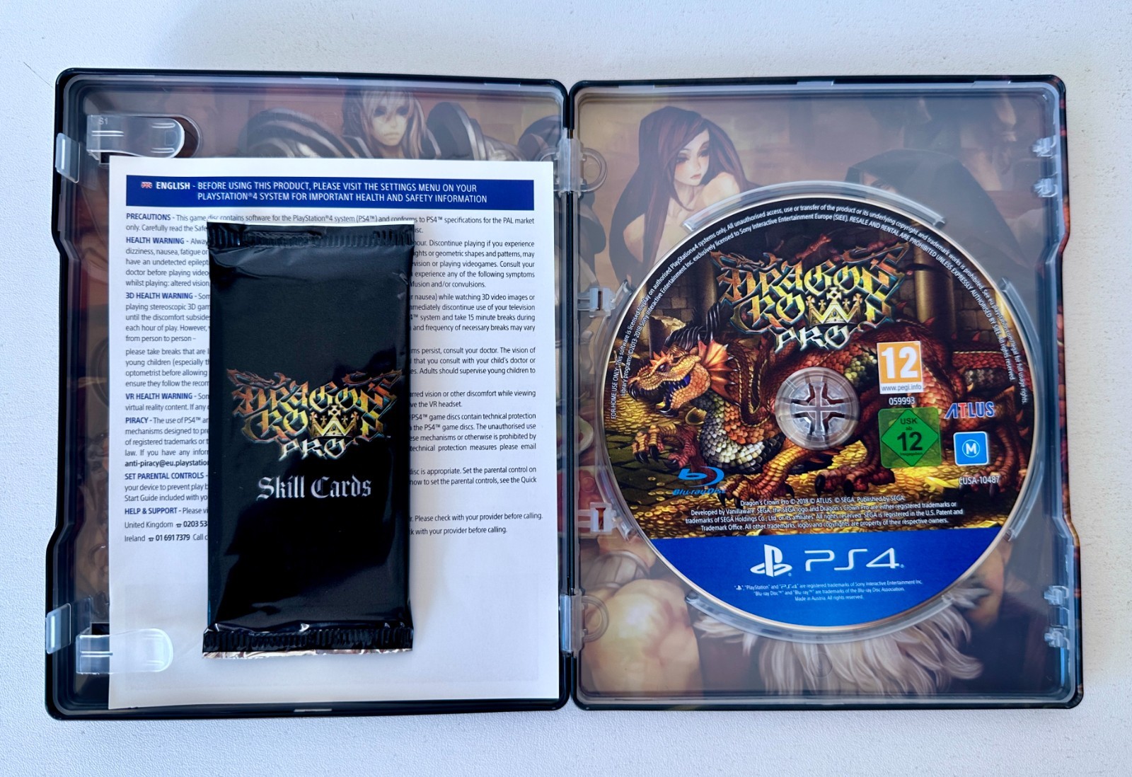 Dragon’s Crown Pro Battle Hardened Edition Inc Skill Cards + Sleeve PS4 Like New