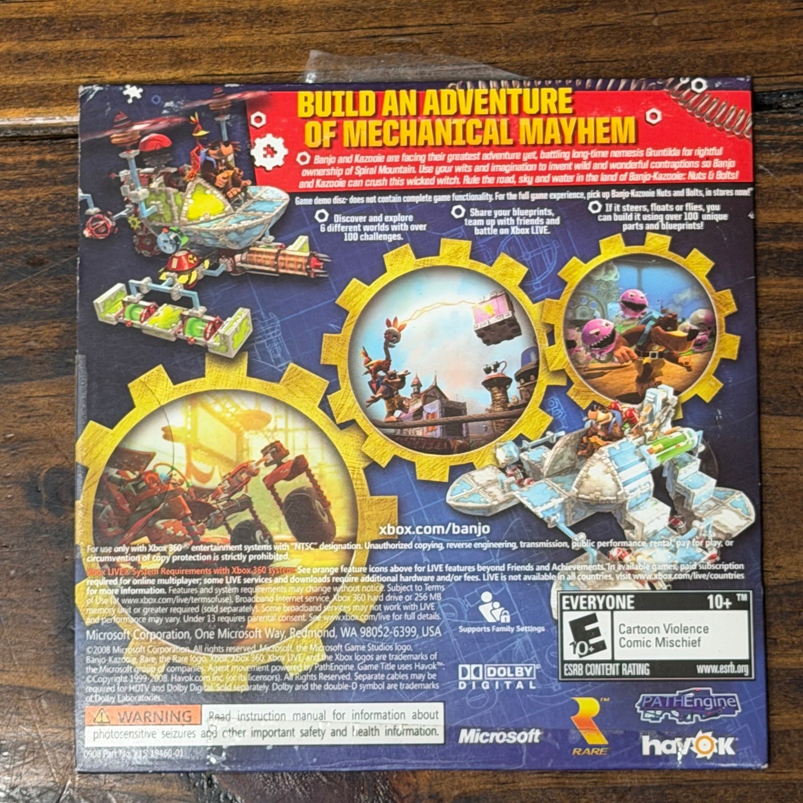 Banjo-Kazooie Nuts & Bolts Xbox 360 Demo Disc Promo Not For Sale New Rare