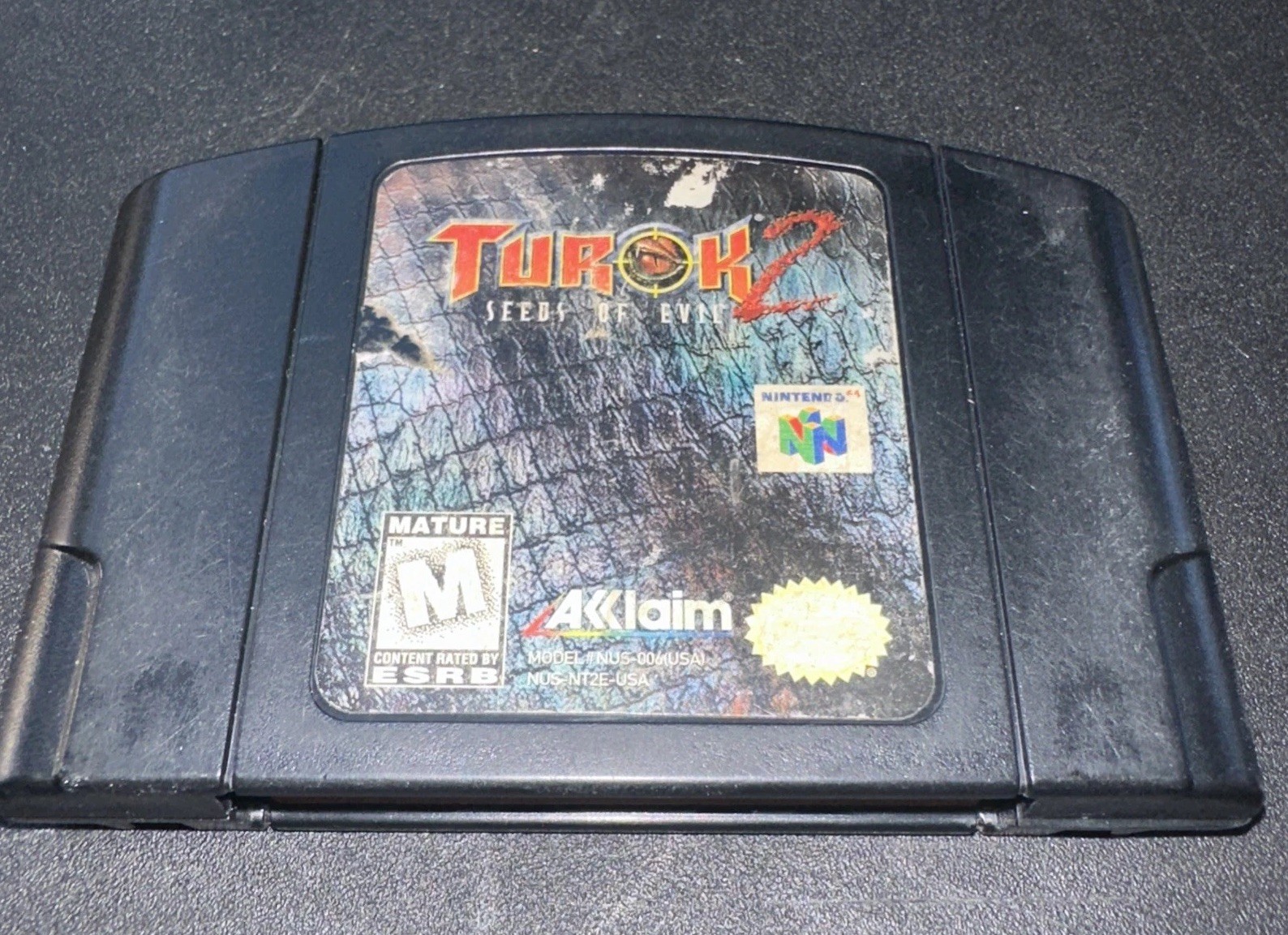 Turok 2: Seeds of Evil (Nintendo 64, 1998) Cleaned / Tested / Authentic N64