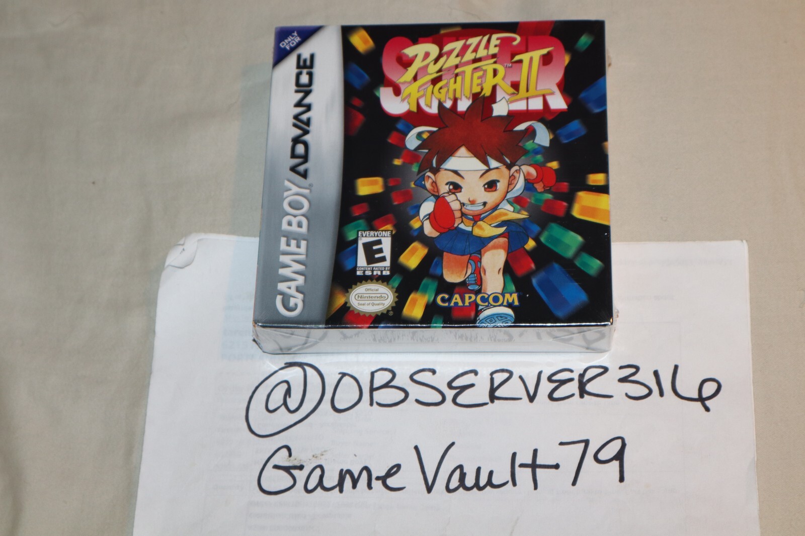 Super Puzzle Fighter II (Nintendo Game Boy Advance, 2003) GBA NEW SEALED