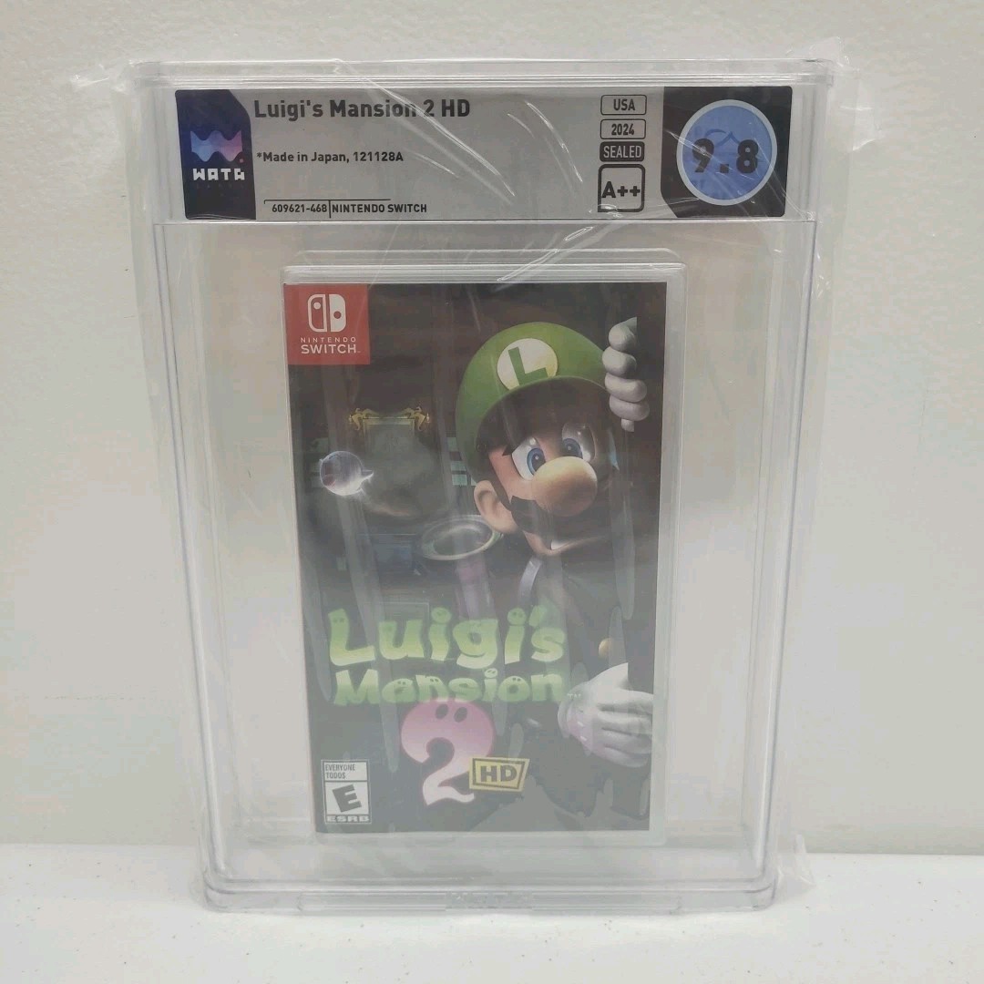 Luigi’s Mansion 2 HD – Nintendo Switch Factory Sealed WATA 9.8 A++ 1st Print