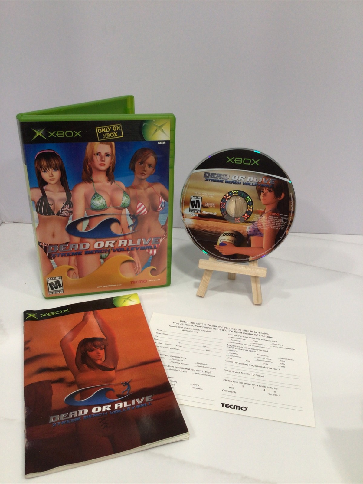 Dead or Alive Xtreme Beach Volleyball Microsoft Xbox Complete W/ Manual Reg Card