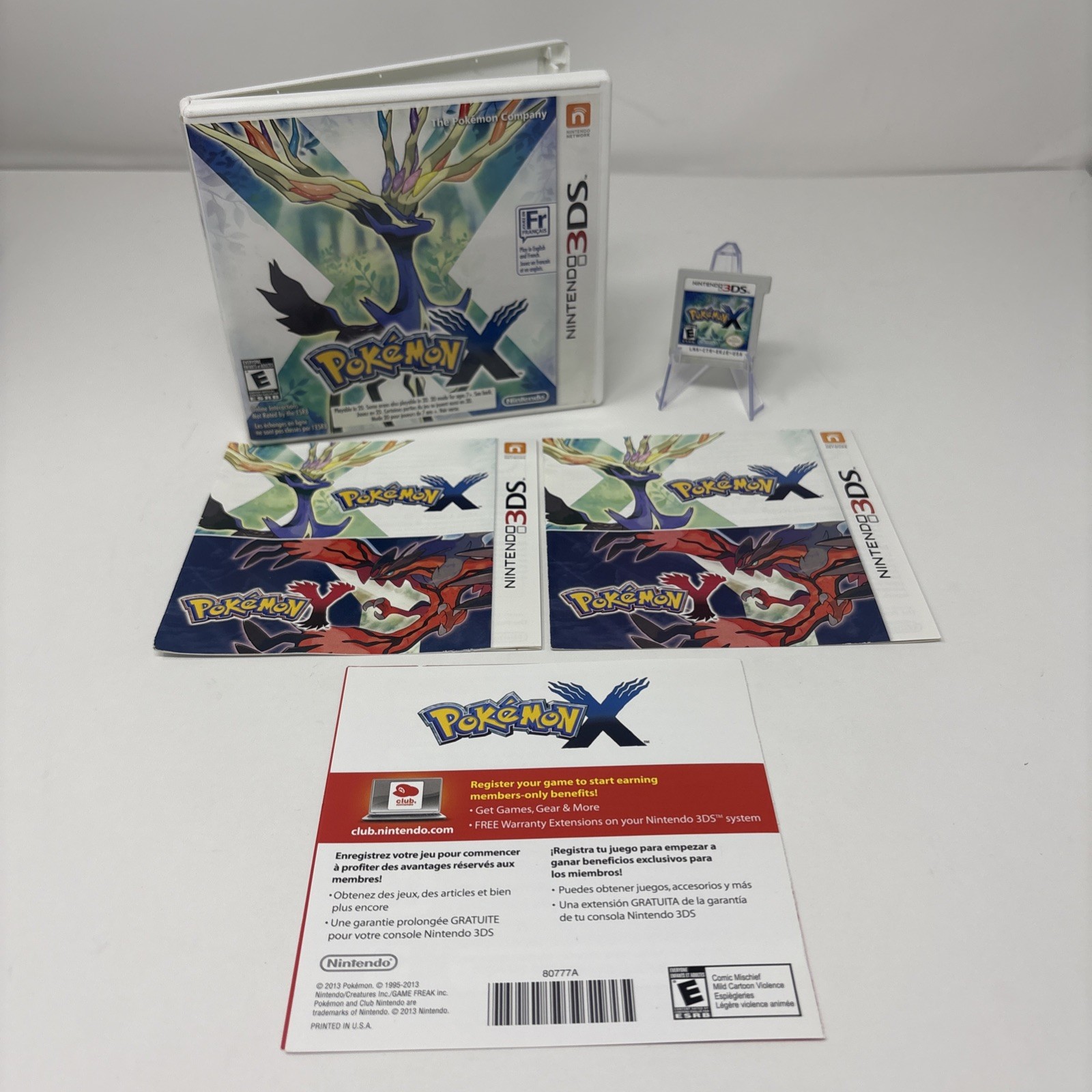 Pokemon X (Nintendo 3DS, 2013) CIB Complete Authentic – Tested