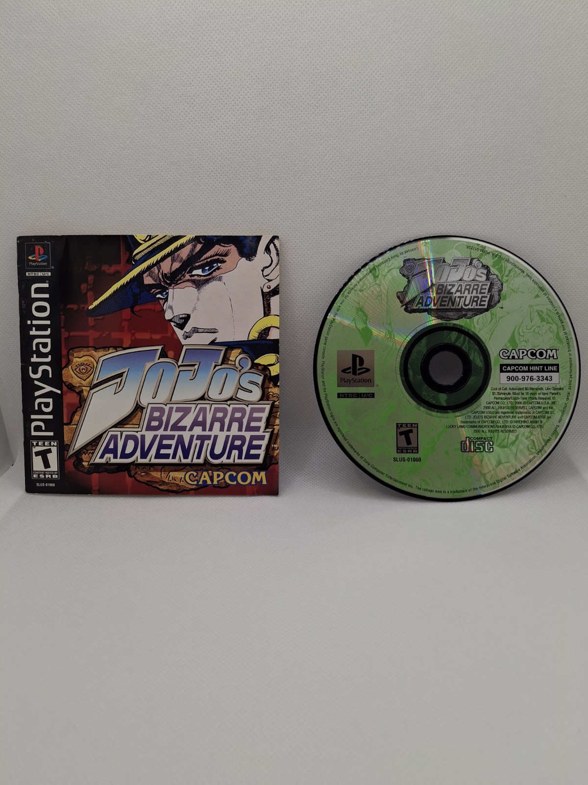 Capcom JoJo’s Bizarre Adventure PS1 Manual Included Multiplayer Fighting T 2000