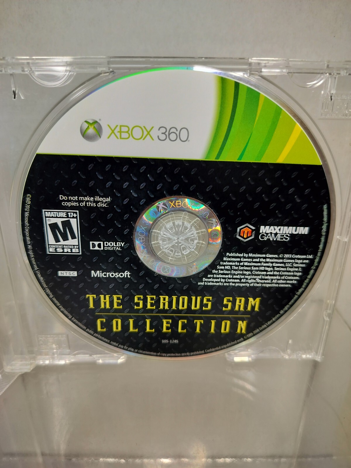 Serious Sam Collection (Microsoft Xbox 360, 2013) AS-IS UNTESTED