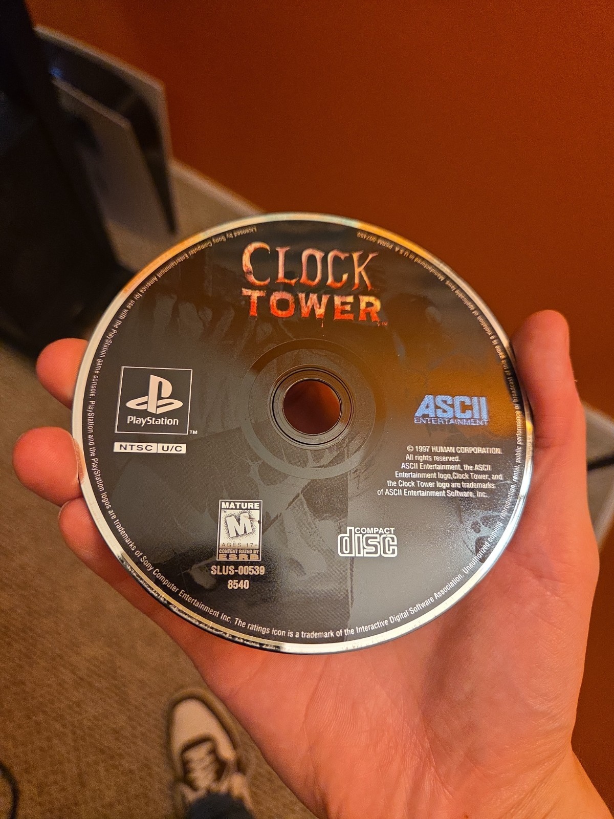 Clock Tower (Sony PlayStation 1, 1997) Disc Only