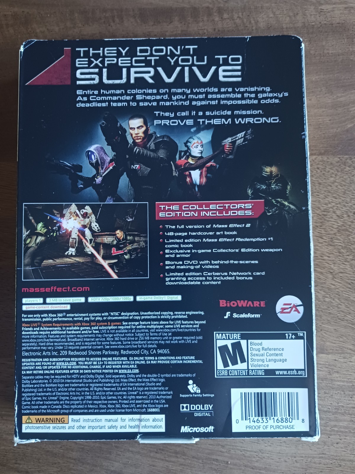 Mass Effect 2 Collectors Edition Xbox 360