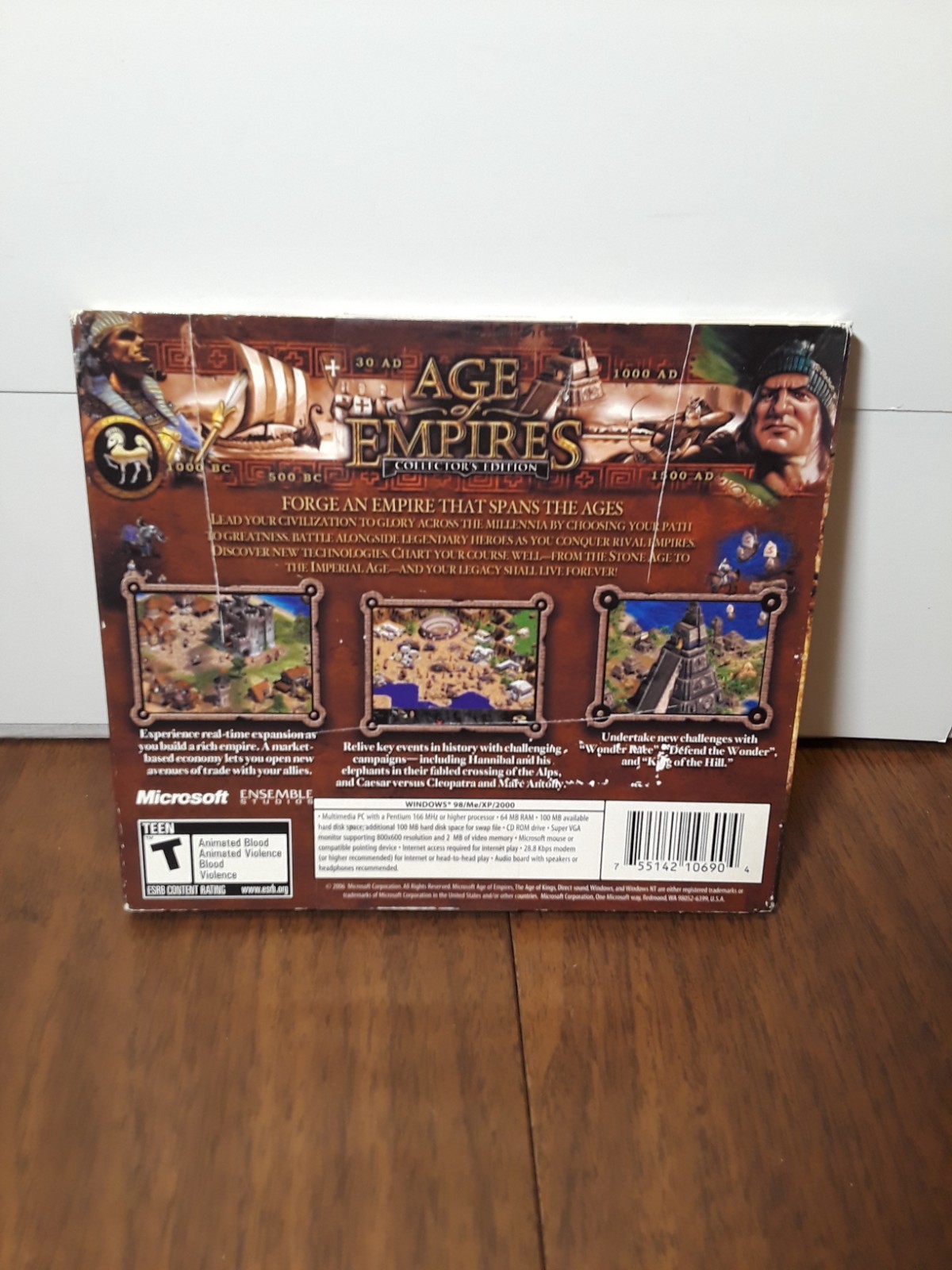 Age of Empires Collectors Edition Limited Edition 3 Disc’s PC
