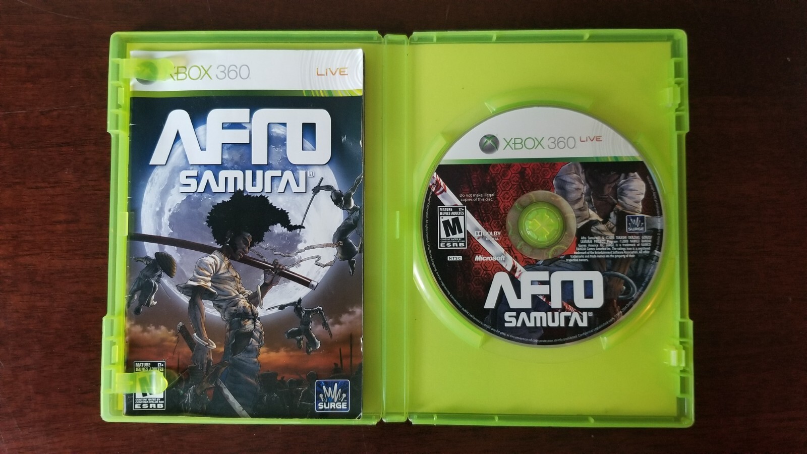 Afro Samurai Microsoft Xbox 360. In Excellent condition.