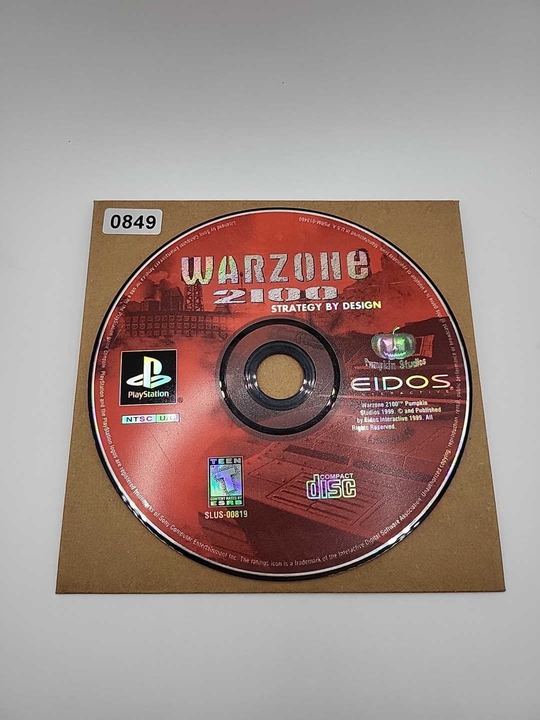 Warzone 2100 (PlayStation 1 PS1) Disc Only NO USPS TRACKING