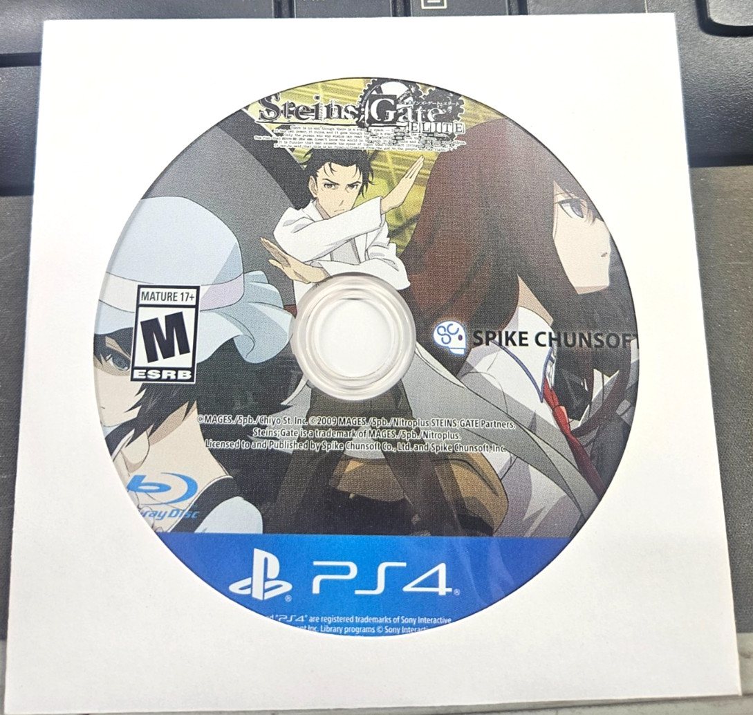 Steins Gate Elite (PS4) DISC ONLY GOOD!!!