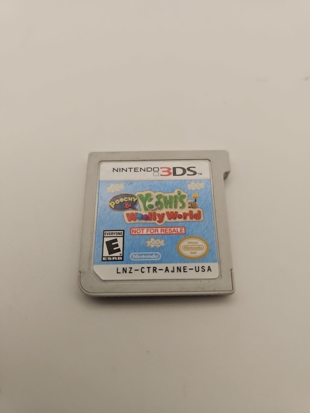 Poochy & Yoshi’s Woolly World Not For Resale Demo Cartridge Nintendo 3DS