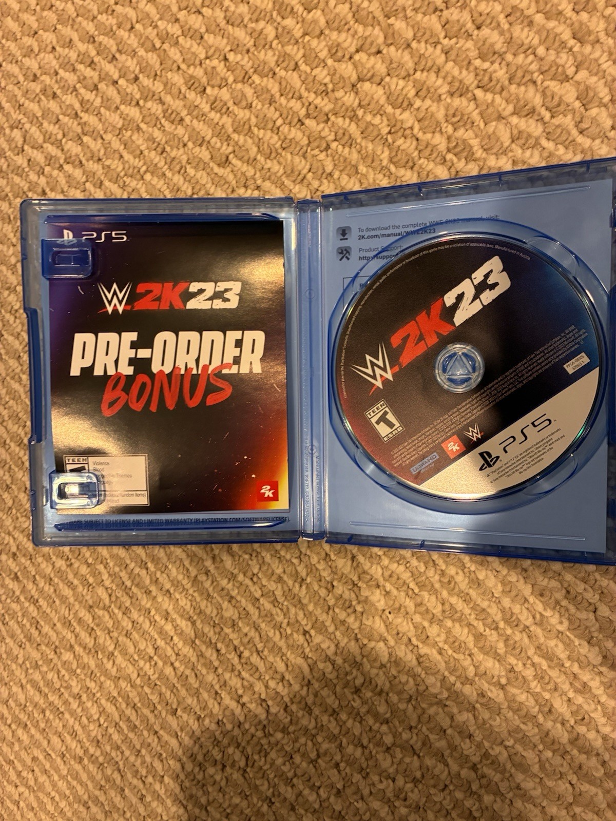 2K WWE 2K23 PS5 Sports Wrestling T (Teen) 2023 w/ Pre-Order Bonus