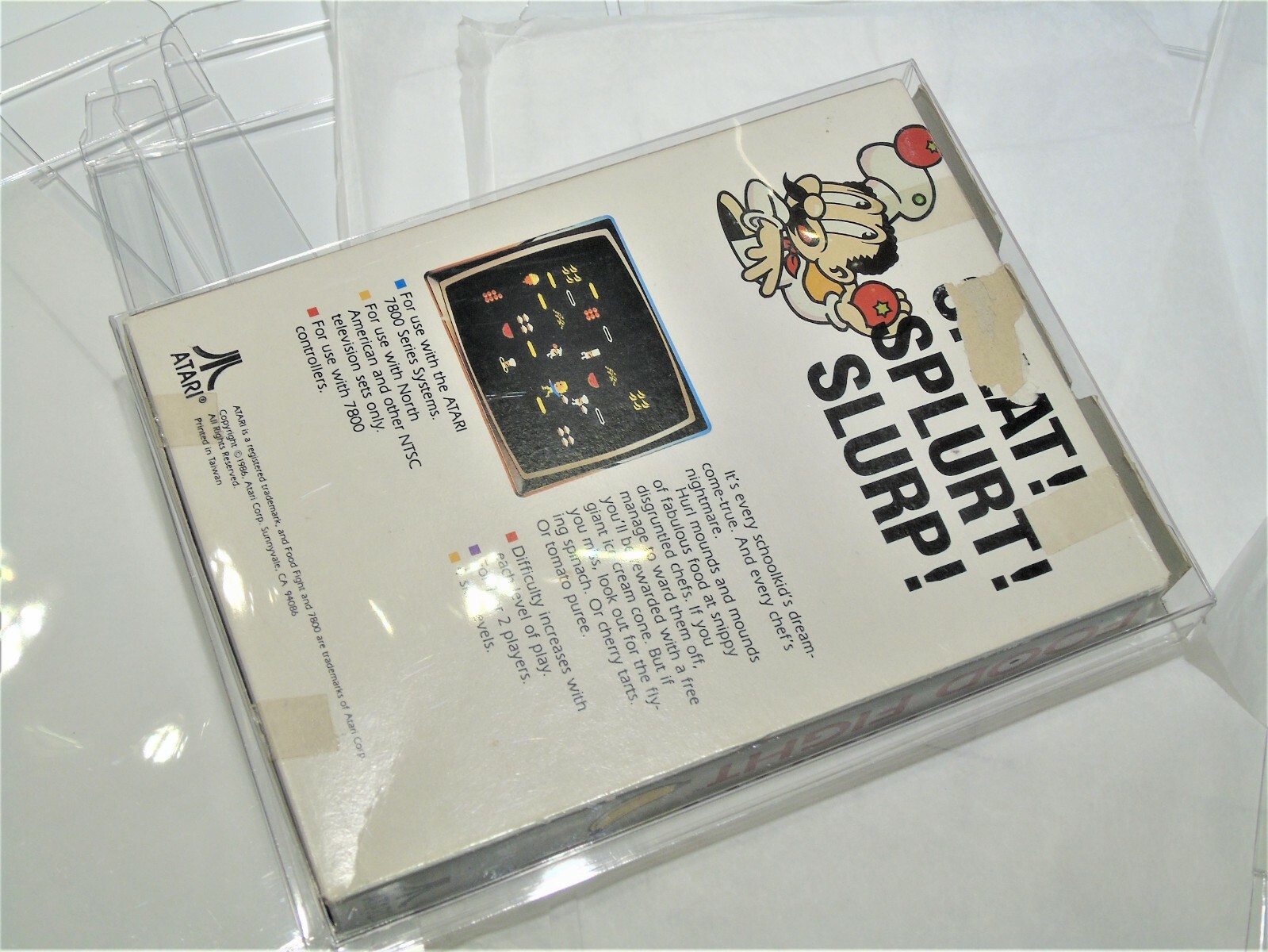 10 Atari 7800 Video Game Clear Case Cases Sleeve Box Protector Protectors CIB