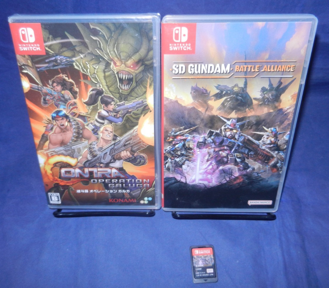 Switch, NEW- Contra Operation Galuga, VG – SD Gundam Battle Alliance, CERO B