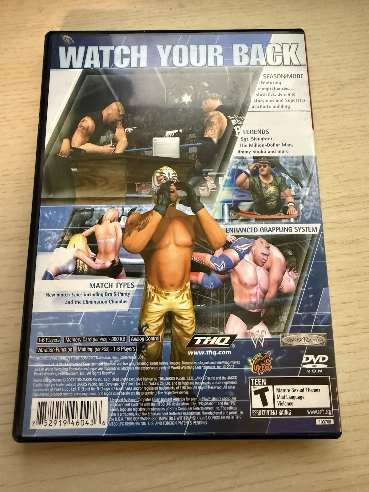 WWE SmackDown! Here Comes The Pain Greatest Hits PlayStation 2 PS2 Game TESTED