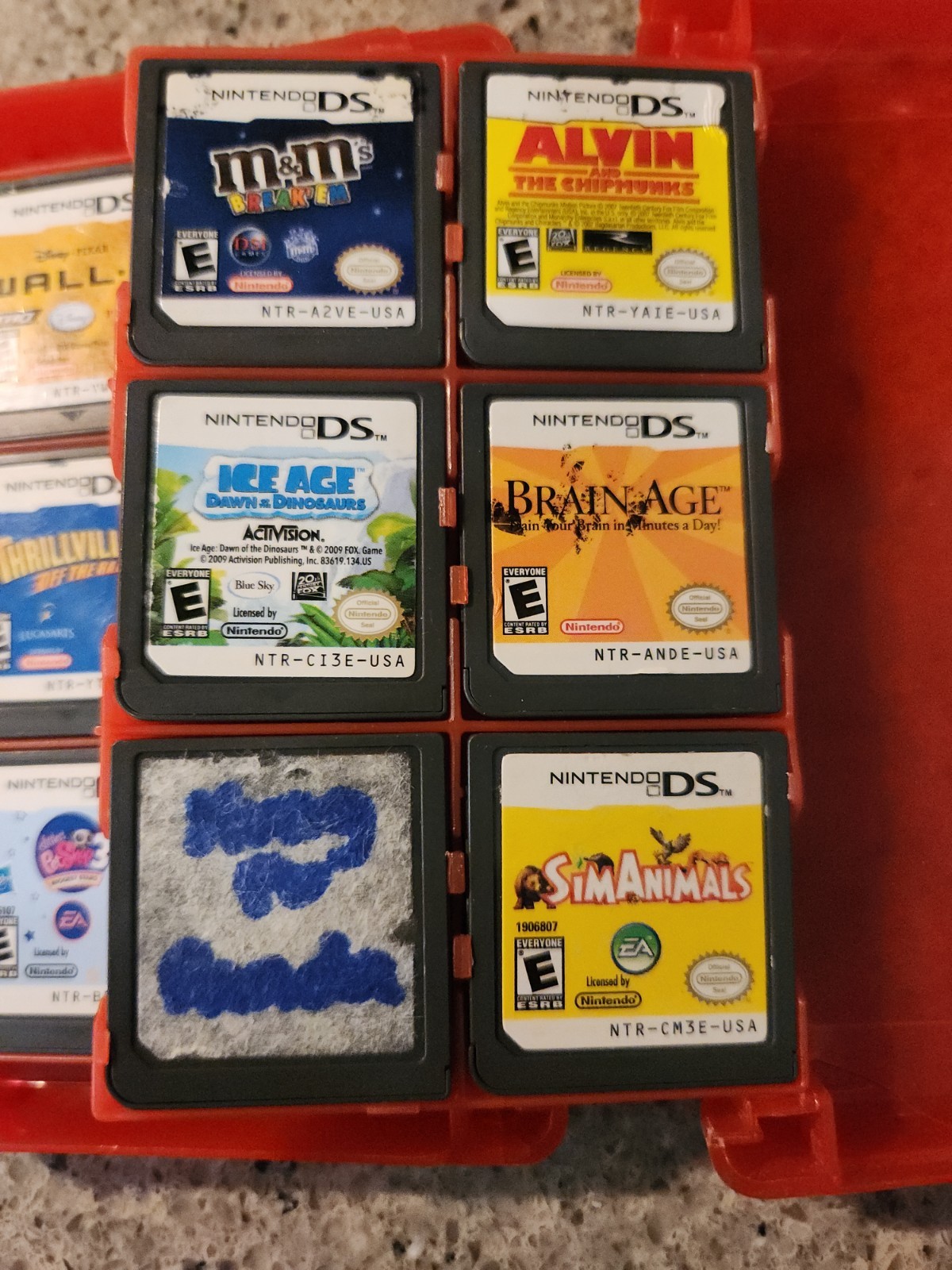 HUGE LOT Nintendo DS Family/Kids Games Cooking Mama Plants Vs Zombies Loose Cart