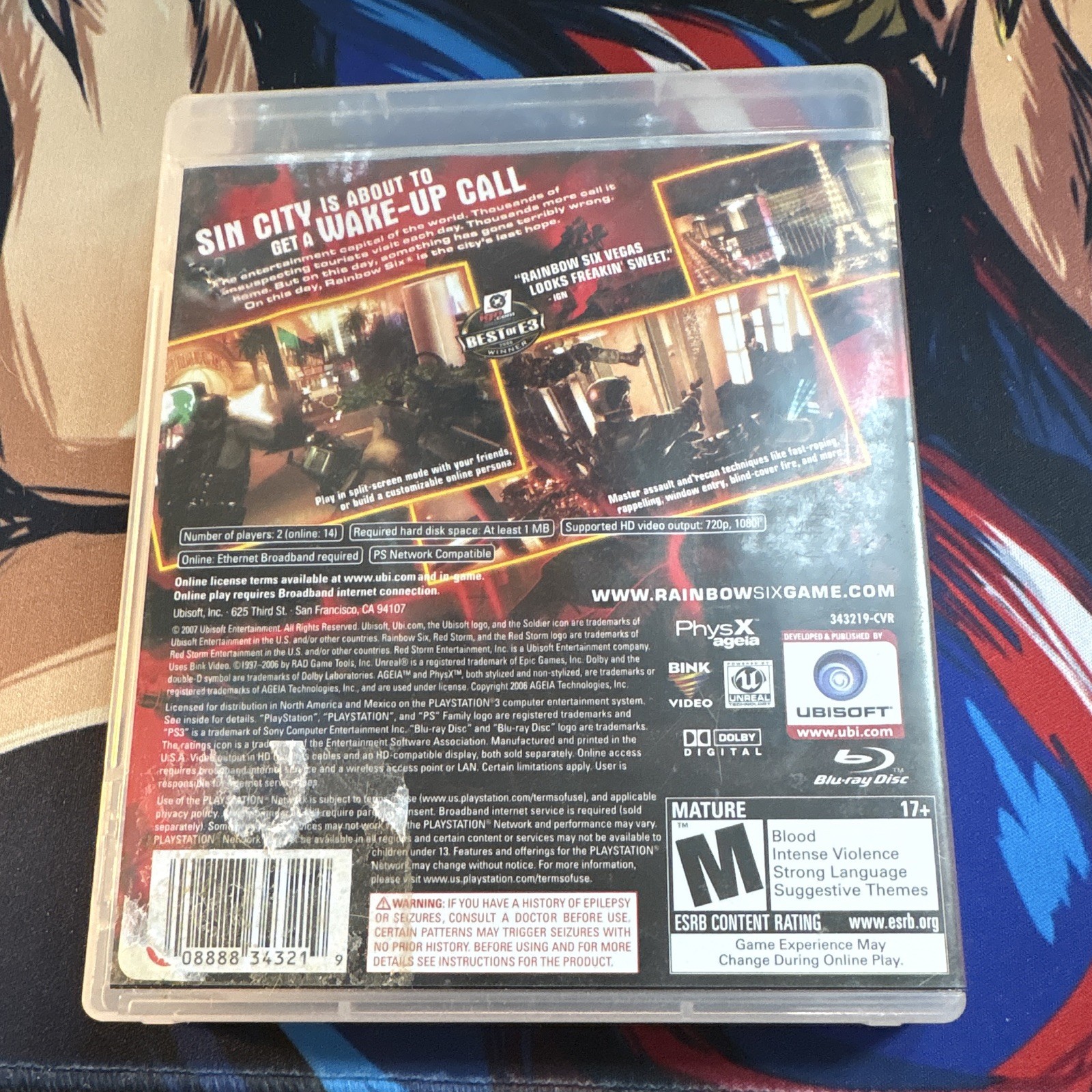 Ubisoft Tom Clancy’s Rainbow Six: Vegas PS3 M Multiplayer Shooter NTSC-U/C