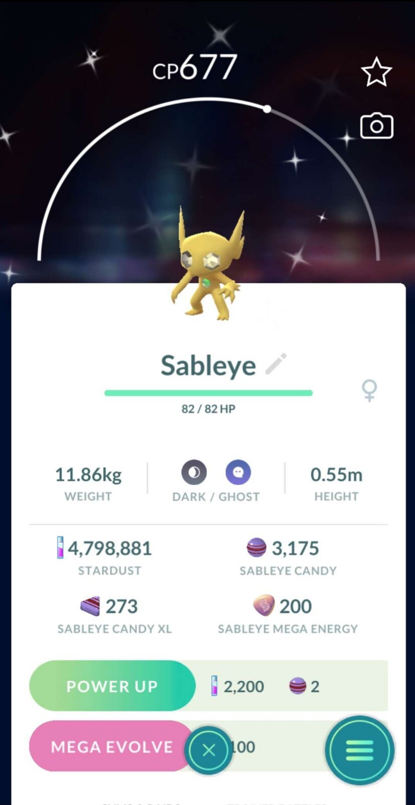 Pokémon🔄Trade🔄Go Shiny Sableye ✨