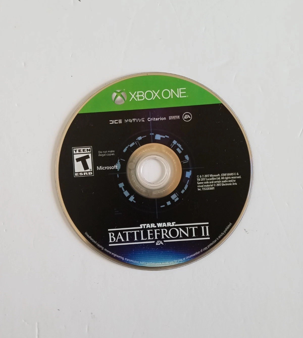 Star Wars Battlefront II 2 (Xbox One) Disc Only~~Free Shipping~Tested!