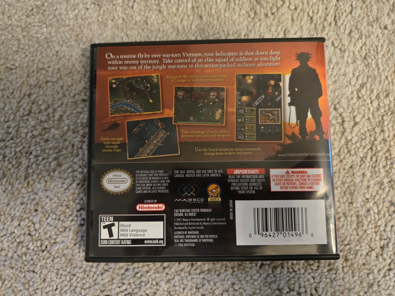 Operation: Vietnam (Nintendo DS, 2007) Complete/CIB
