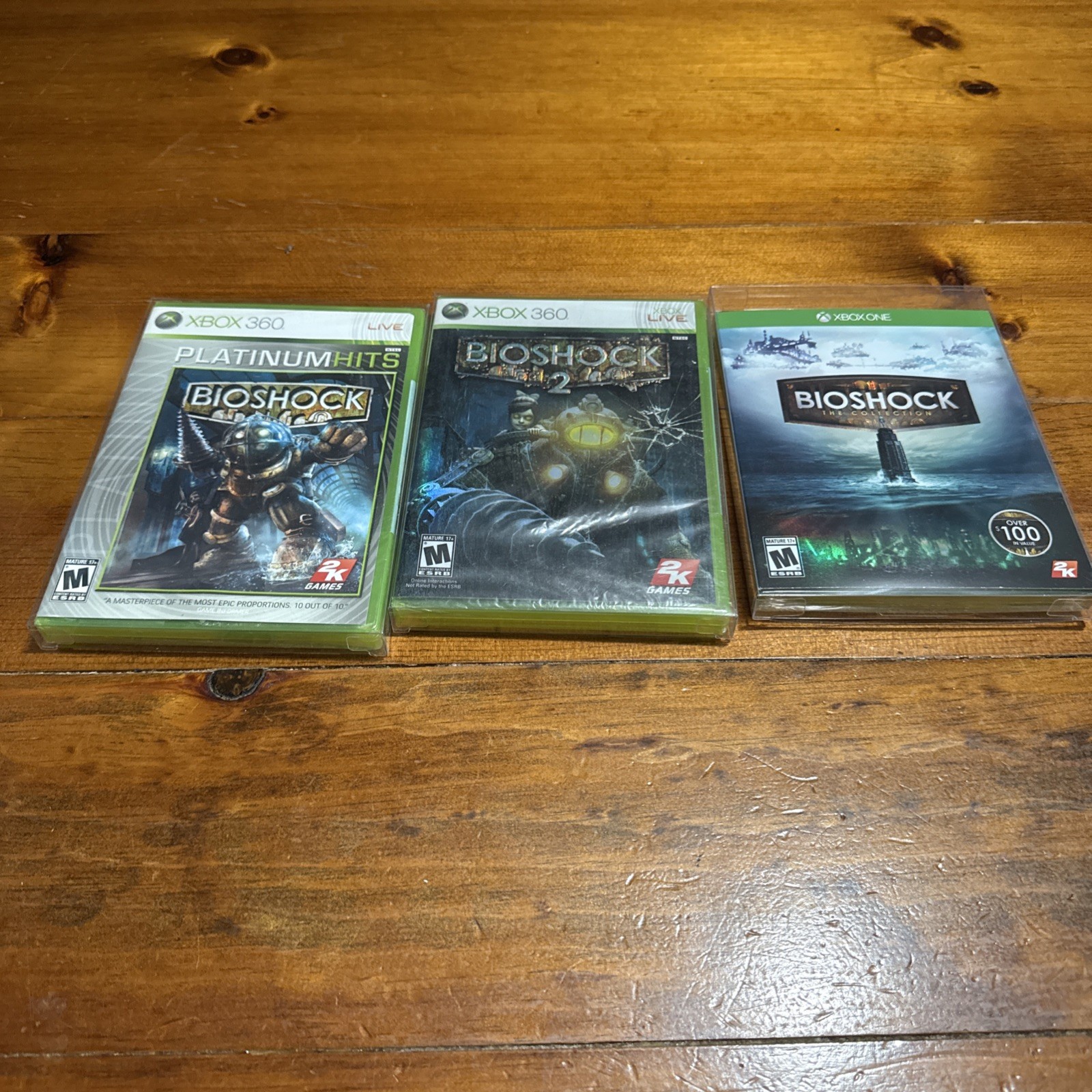 BioShock, 2 & The Collection Xbox 360 Brand NEW Platinum Hits Factory SEALED