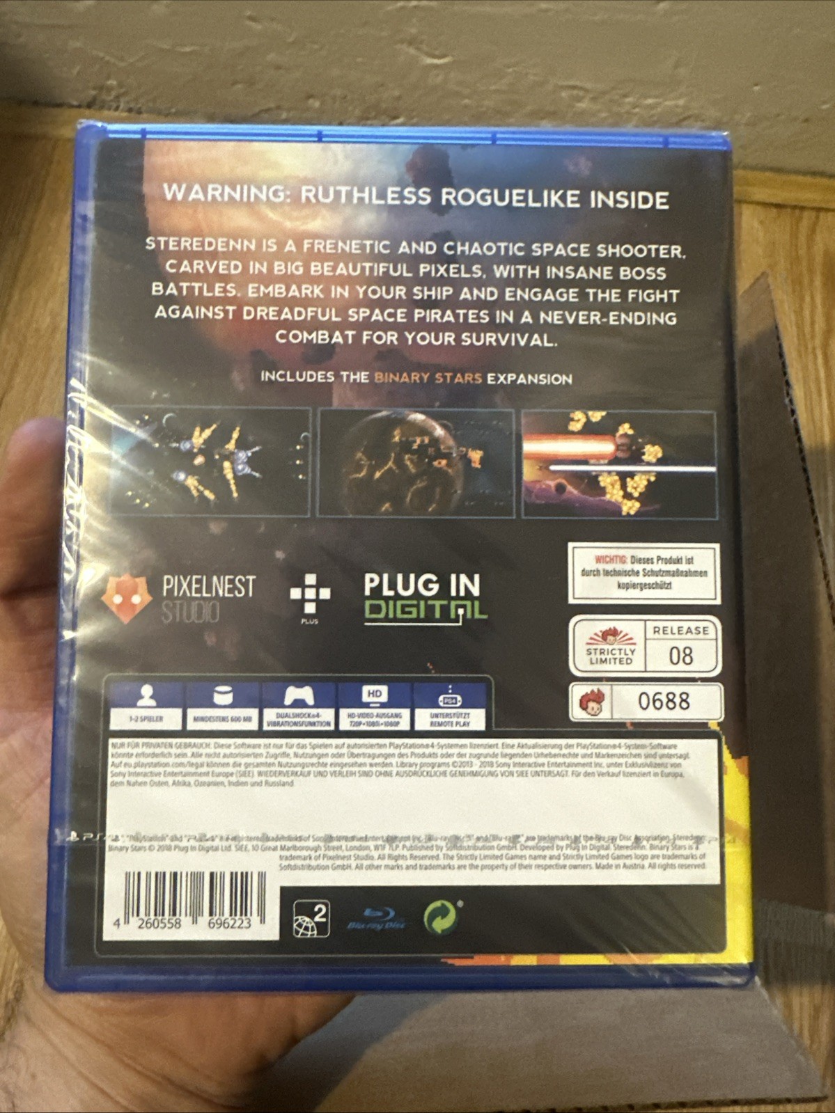 Steredenn Binary Stars — PlayStation 4 PS4 — Strictly Limited Games — With Card