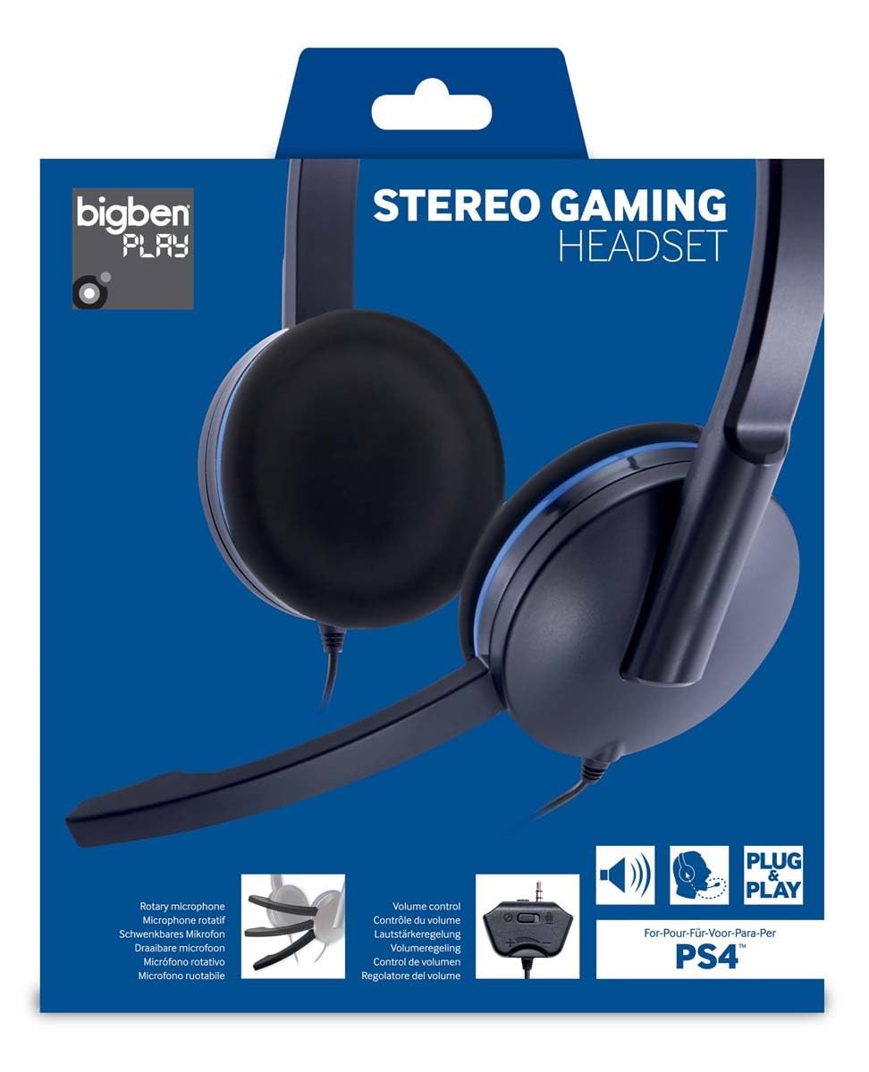 Big Ben PS4 Stereo Gaming Headset Black/Blue (Sony Playstation 4) (UK IMPORT)