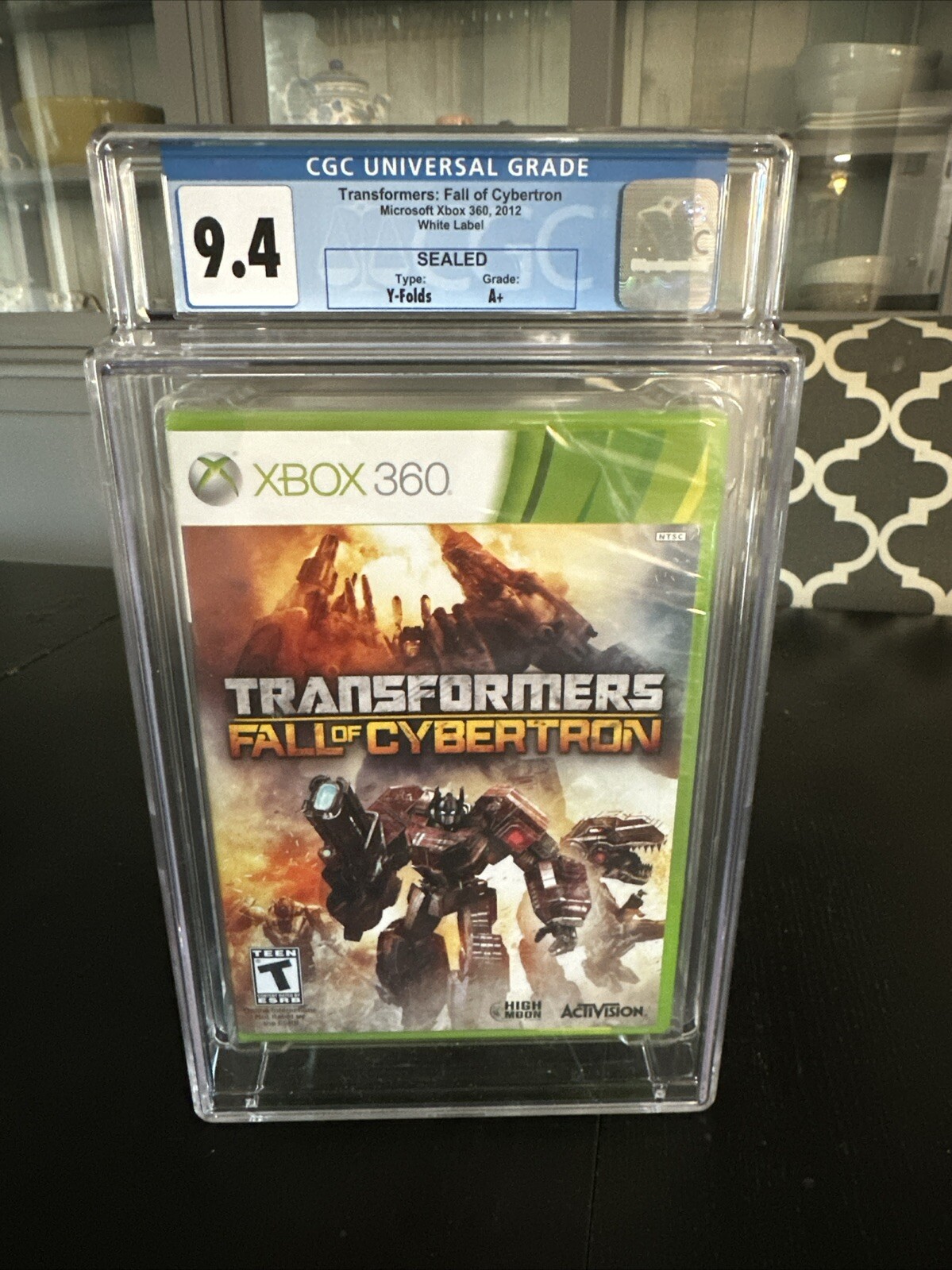 GCG 9.4 A+ TRANSFORMERS FALL OF CYBERTRON XBOX 360, WATA VGA, Graded