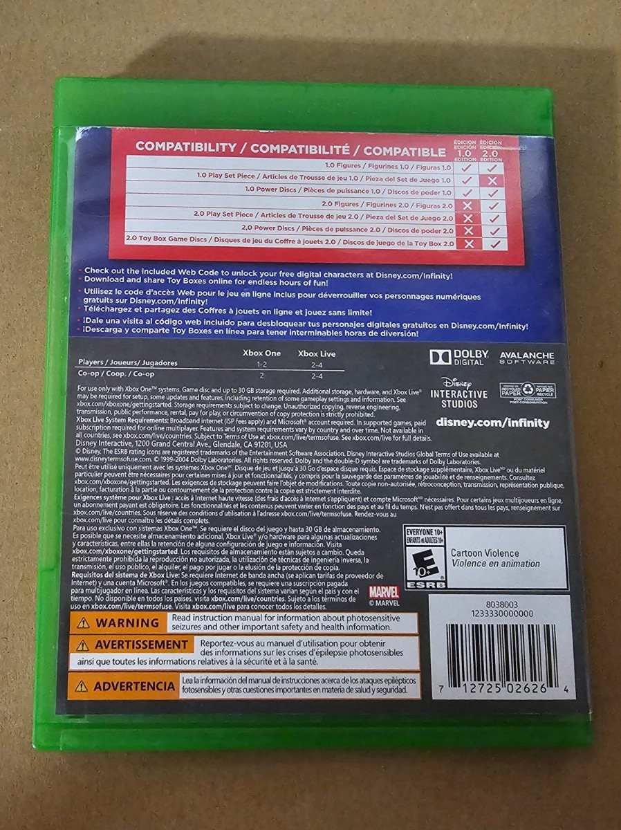 Disney Infinity (2.0 Edition) (Microsoft Xbox One, 2014)