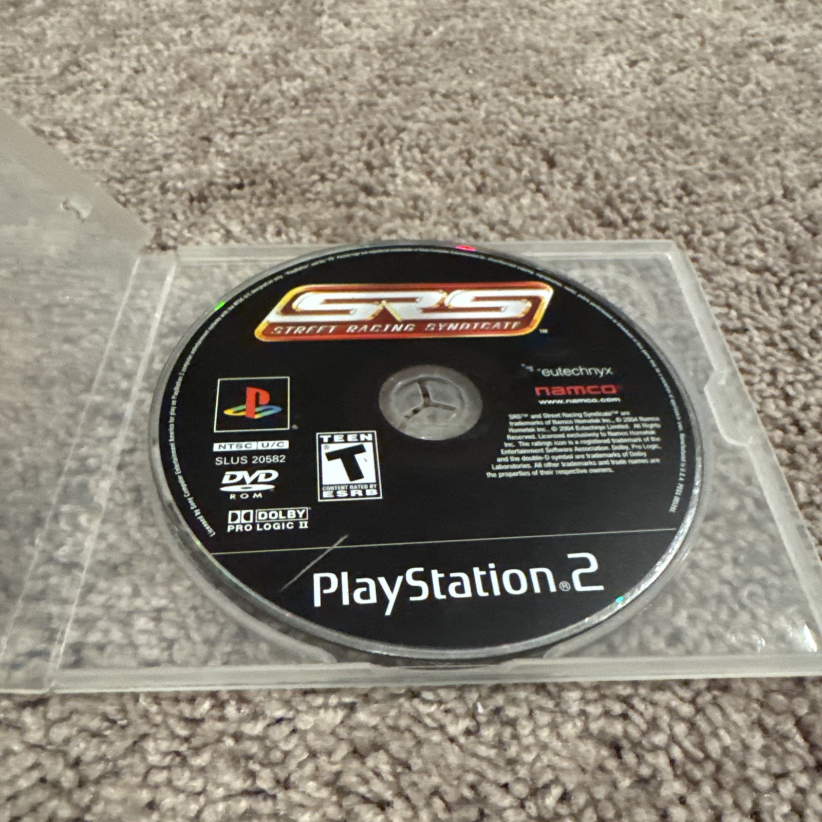 SRS: Street Racing Syndicate (PS2, 2004) — Loose Disc Only