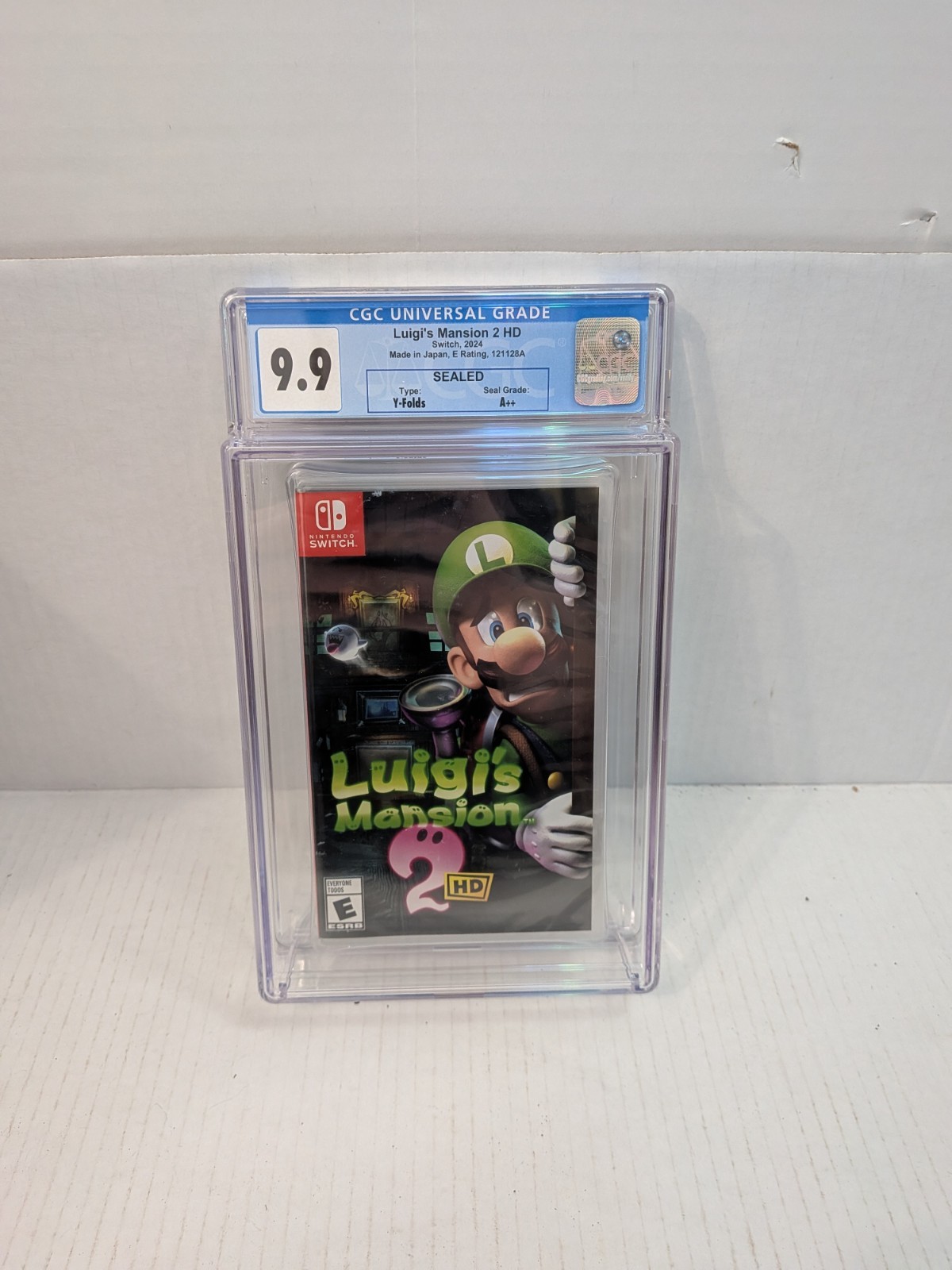 2024 Switch Luigi LUIGI’S MANSION 2 HD 1st Print CGC Graded 9.9 Y-Fold Seal A++