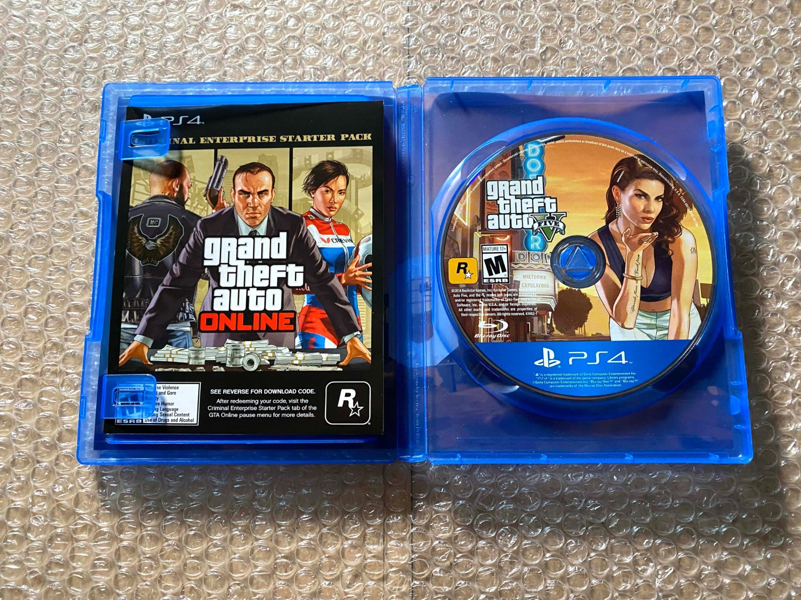 Grand Theft Auto V – Premium (PS4, 2018) – COMPLETE / CIB / MAP / MANUAL *TESTED