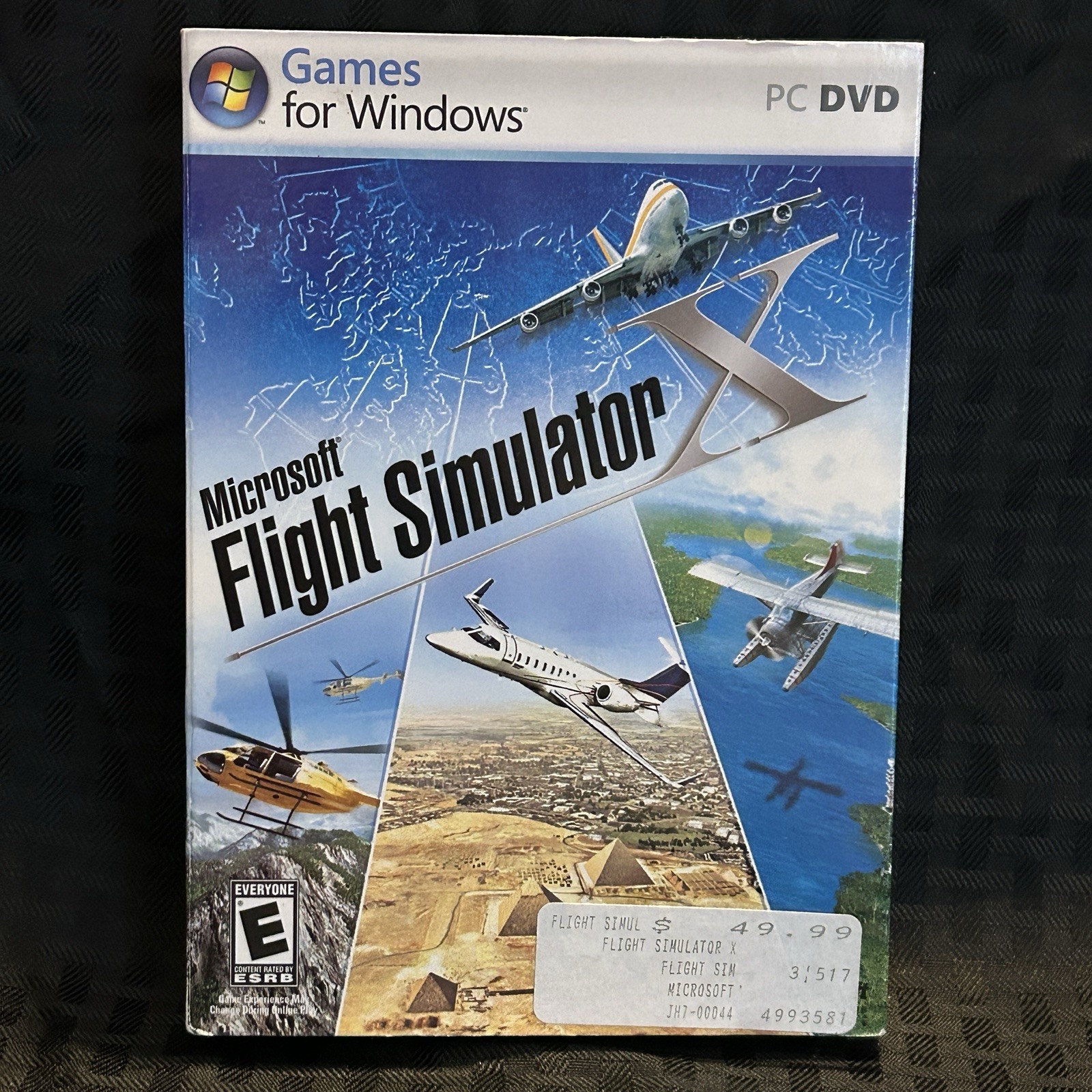 Microsoft Flight Simulator X PC DVD ROM 2006 New Sealed With Slip Cover