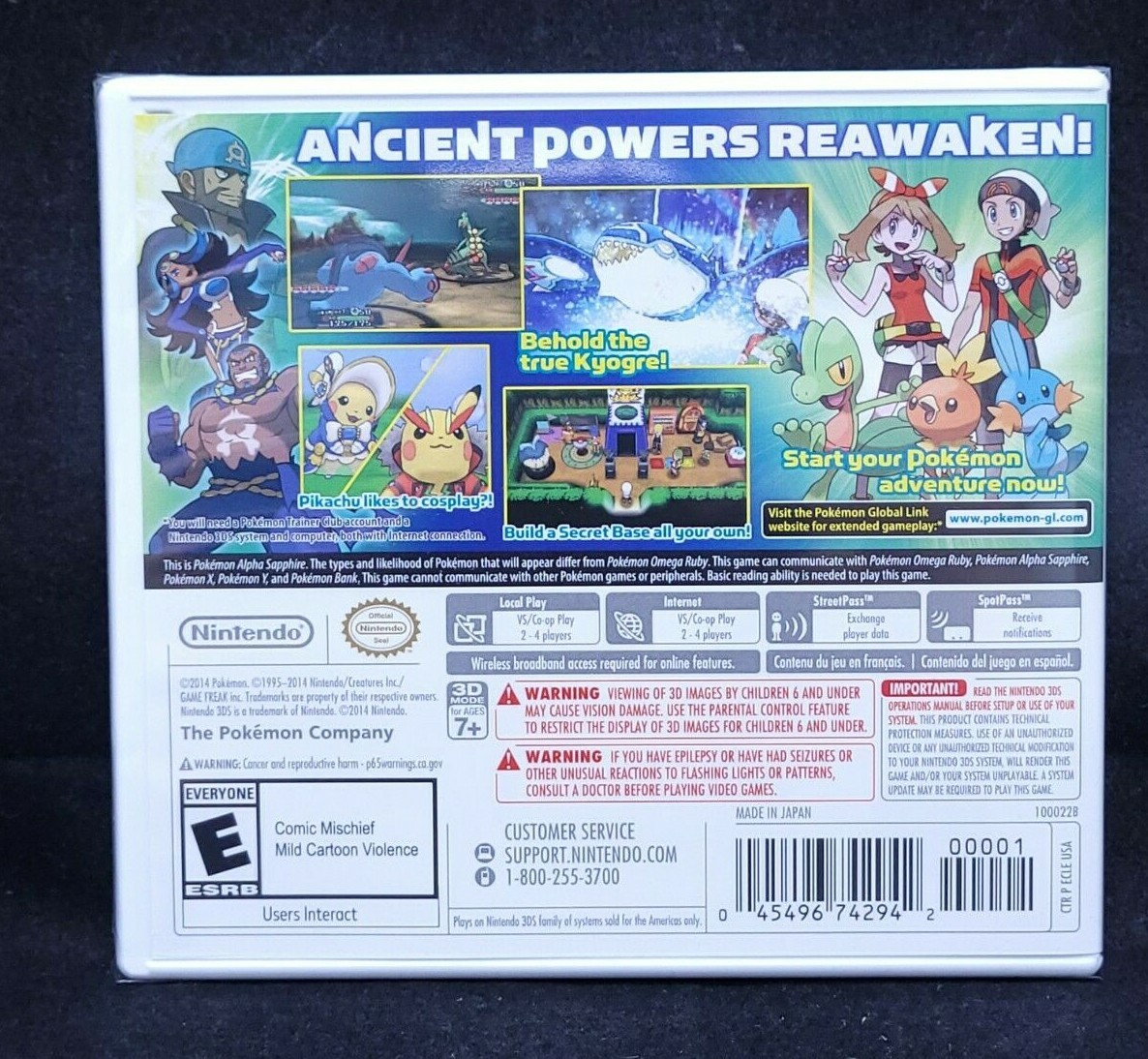 Pokemon Alpha Sapphire (Nintendo 3DS) BRAND NEW / US Version / Box Shipping