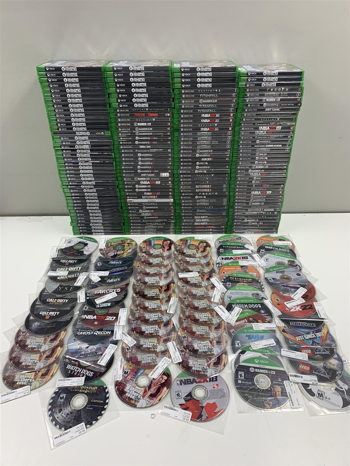Lot of 230 Xbox One & Series X Games Mixed Titles Bulk Wholesale Tested