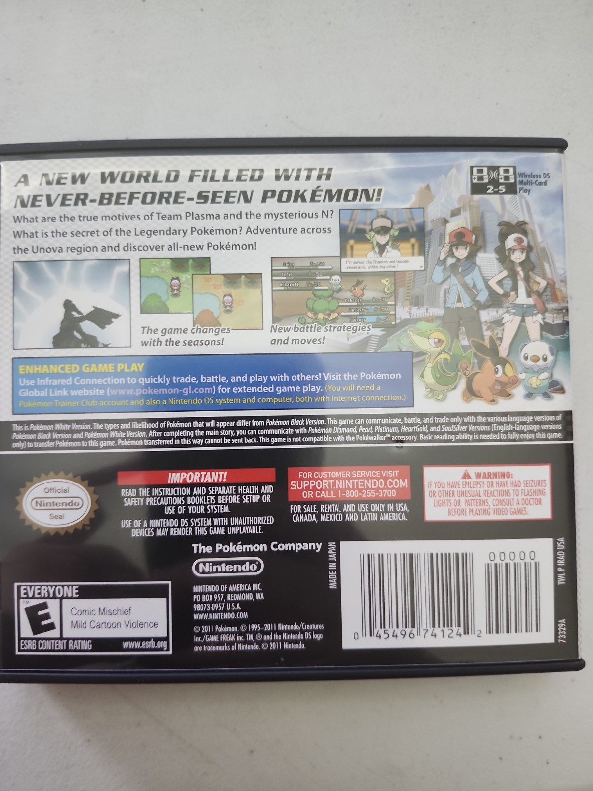 Pokemon White Version (Nintendo DS, 2011)