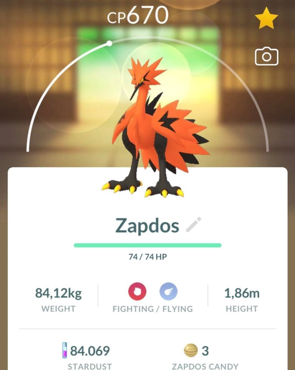 ✨ Galarian Birds ✨Moltres, Articuno, Zapdos (Non shiny) – PTC – 80k+ stardust