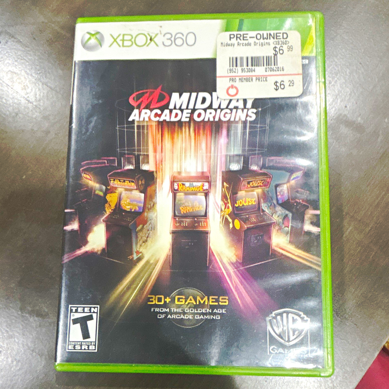 WB Games Midway Arcade Origins Xbox 360 Arcade Compilation Multiplayer, Case
