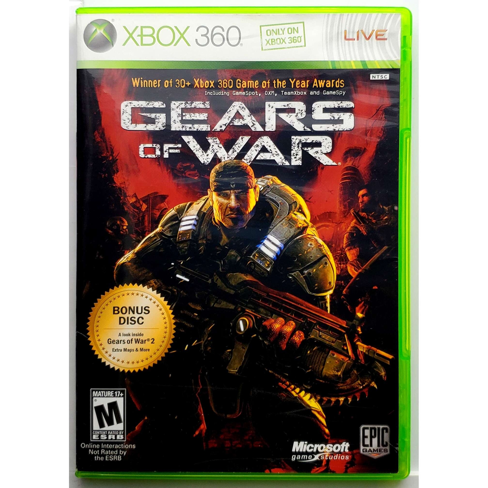 Gears Of War – Microsoft Xbox 360 Pristine Tested Authentic 180 Day Guarantee