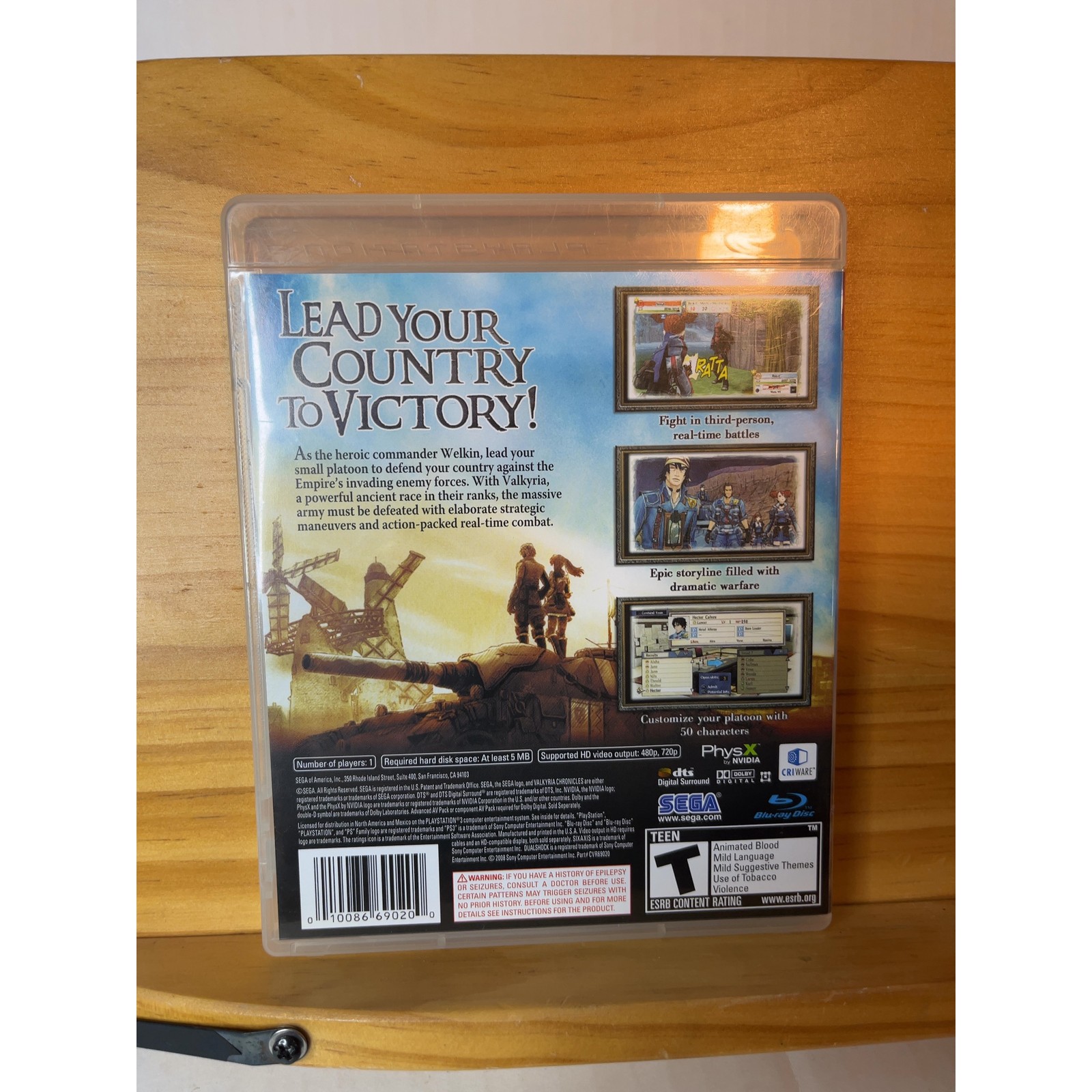 Valkyria Chronicles 2008 PS3 Tactical RPG no manual TESTED