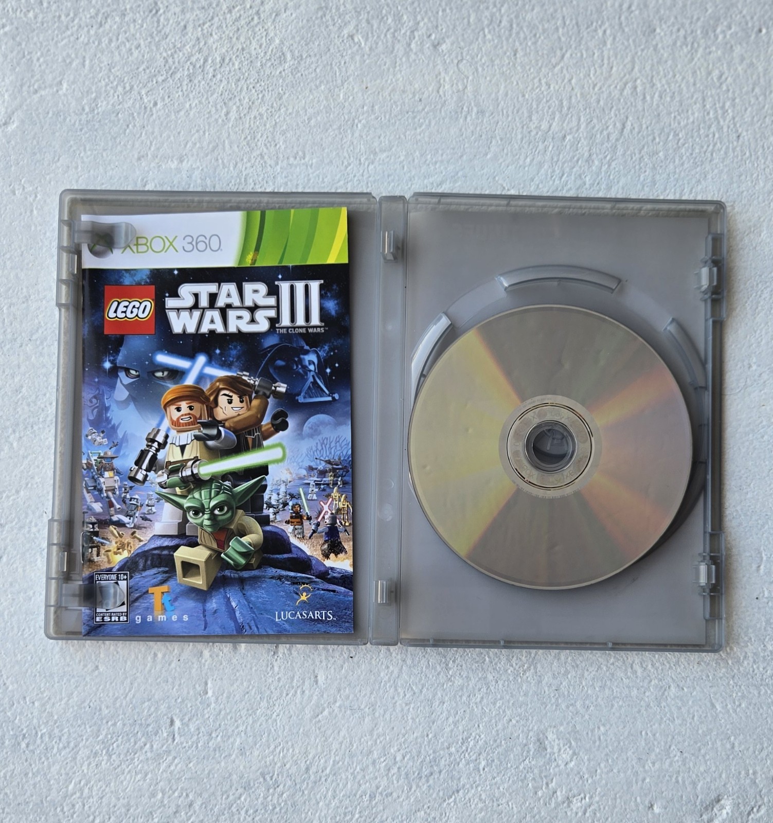 LEGO Star Wars III: The Clone Wars (Xbox 360, 2011) Video Game Pre-owned Tested